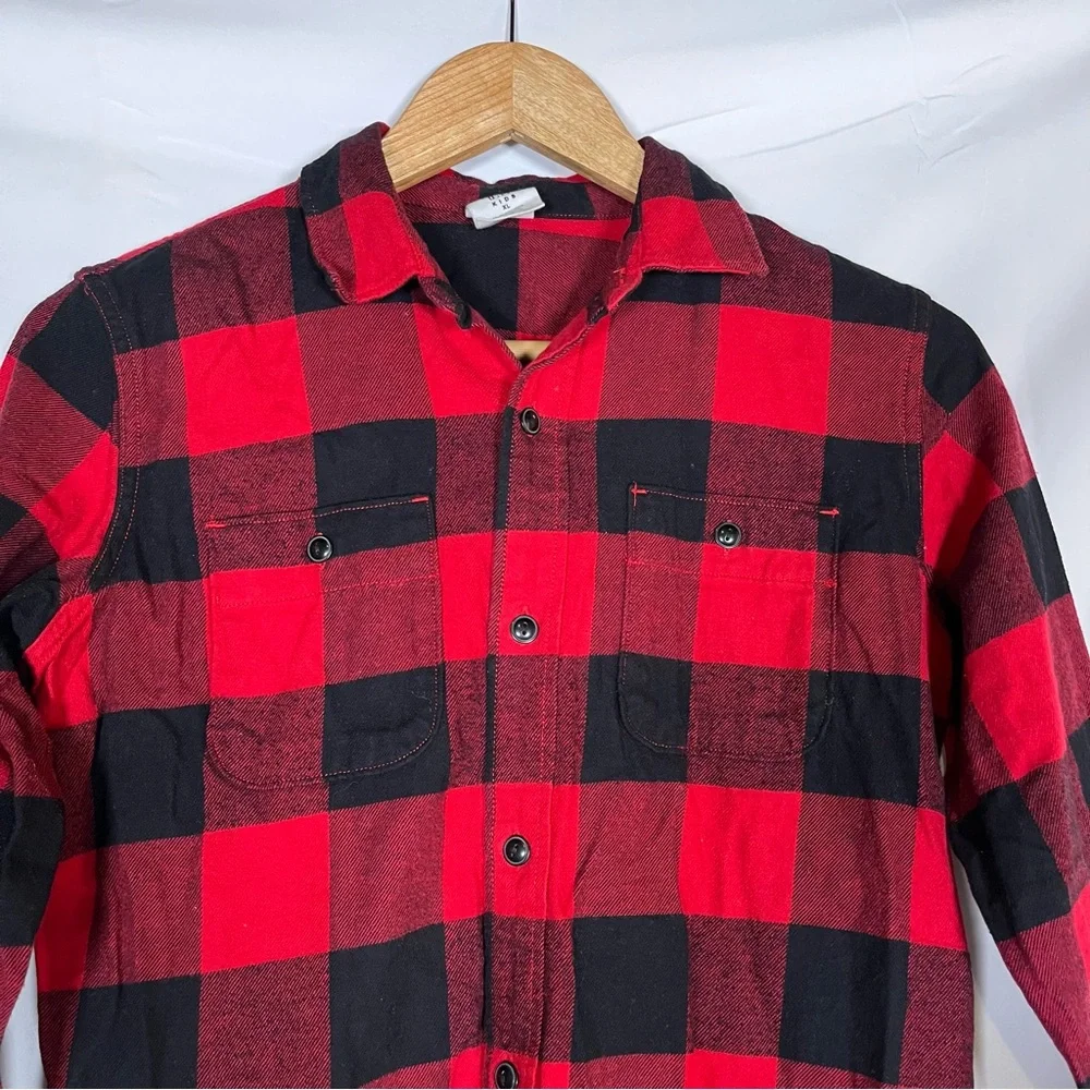 Gap Kids Flannel Button Up Size XL Christmas‎